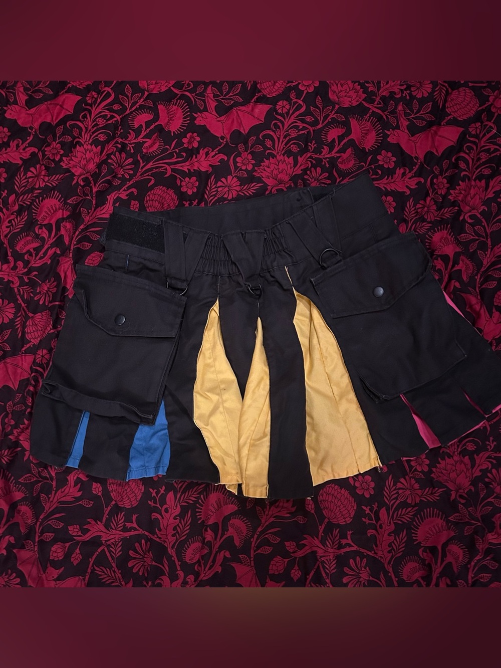 Versatta Pan Pride Hybrid Cargo Kilt Mini Skirt  
. - Picture 4 of 5